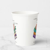 Neues Kapitel beginnt Floral-Brautdusche Pappbecher (Rechts)