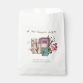 Neues Kapitel Beginnt Floral Neue Anfänge Geschenktütchen (Vorderseite)