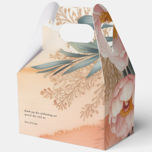 Neues Kapitel Beginnt Florale Bücher Baby-Party Geschenkschachtel