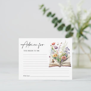 Neues Kapitel Beginnt Florales Buch Beratungskarte Begleitkarte