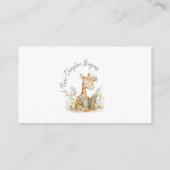 Neues Kapitel beginnt Giraffe Diaper Raffle Ticket Begleitkarte (Rückseite)