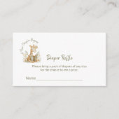 Neues Kapitel beginnt Giraffe Diaper Raffle Ticket Begleitkarte (Vorderseite)