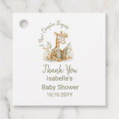 Neues Kapitel beginnt Giraffe Storybook Kinderdusc Geschenkanhänger (Vorderseite)