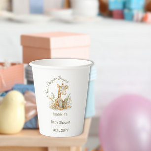 Neues Kapitel beginnt Giraffe Storybook Kinderdusc Pappbecher