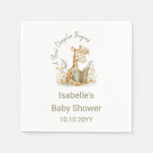 Neues Kapitel beginnt Giraffe Storybook Kinderdusc Serviette (Vorderseite)