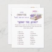 Neues Kapitel beginnt Lavender Story Baby Shower G (Vorne/Hinten)