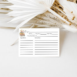 Neues Kapitel Beginnt Wildblume Brautparty Rezept Begleitkarte