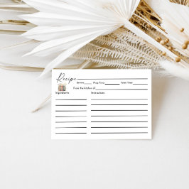 Neues Kapitel Beginnt Wildblume Brautparty Rezept Begleitkarte