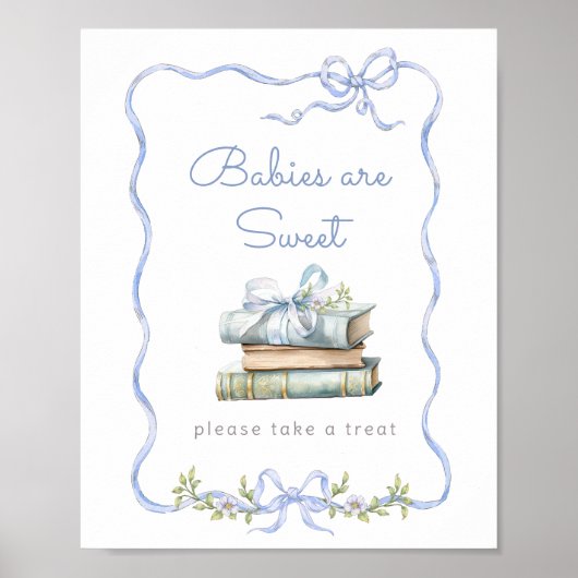 Neues Kapitel Blue Bogen Babys sind süß Poster (Vorne)