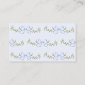 Neues Kapitel Blue Bow Diaper Gewinnspiel Begleitkarte (Rückseite)