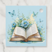 Neues Kapitel Blue Boy Brunch StoryBook Baby Dusch Geschenkanhänger (Rückseite)