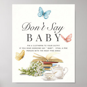 Neues Kapitel BOok Baby Shower Game Sage nicht Bab Poster