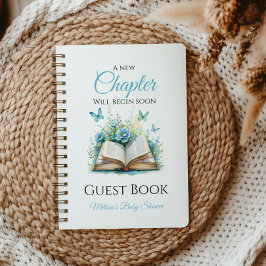 Neues Kapitel Boy Brunch Book Baby Shooting Gästeb Notizblock