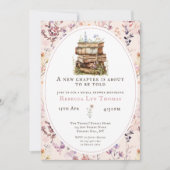 Neues Kapitel Brautparty Wasserfarbe, Wildblume Einladung (Vorderseite)