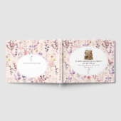 Neues Kapitel Brautparty Wasserfarbe, Wildblume Gästebuch (Voll)