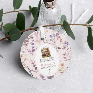 Neues Kapitel Brautparty Wasserfarbe, Wildblume Geschenkanhänger