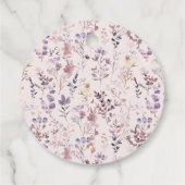 Neues Kapitel Brautparty Wasserfarbe, Wildblume Geschenkanhänger (Rückseite)