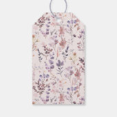 Neues Kapitel Brautparty Wasserfarbe, Wildblume Geschenkanhänger (Rückseite)