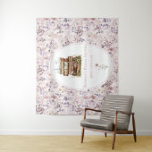 Neues Kapitel Brautparty Wildblume Hintergrund Wandteppich (Beispiel)