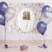 Neues Kapitel Brautparty Wildblume Hintergrund Wandteppich