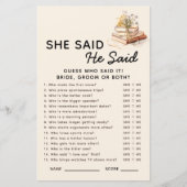 Neues Kapitel Buch, sagte er sagte, sie sagte Brid (Vorderseite)