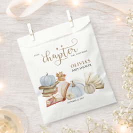Neues Kapitel Buch Thema Blue Pumpkin Baby Dusche Geschenktütchen