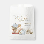 Neues Kapitel Buch Thema Blue Pumpkin Baby Dusche Geschenktütchen (Vorderseite)