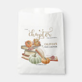 Neues Kapitel Buch Thema Pumpkin Fall Baby Dusche Geschenktütchen (Vorderseite)