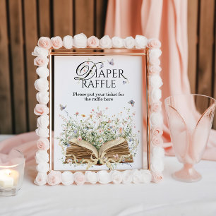 Neues Kapitel Buch Thema Wildblume Windeln Raffel Poster