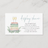 Neues Kapitel Bücher Bridal Display Showmarke Begleitkarte (Vorderseite)