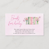 Neues Kapitel Bücher für Mädchen Dusche pink Begleitkarte (Vorderseite)