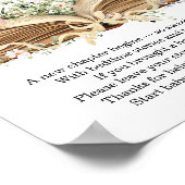 Neues Kapitel Buchthemenbuch Wildblume Buch Poster (Ecke)