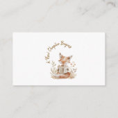 Neues Kapitel fängt Baby Fox Diaper Raffle Ticket  Begleitkarte (Rückseite)