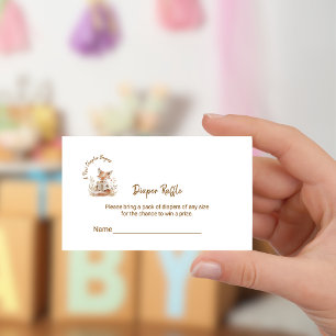 Neues Kapitel fängt Baby Fox Diaper Raffle Ticket Begleitkarte