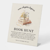 Neues Kapitel fängt Brautparty Buchsuche an Sockelschild (Vorderseite)