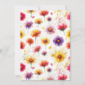 Neues Kapitel fängt das Brautparty Buch und Ring a Einladung (Rückseite)