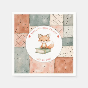 Neues Kapitel fängt Storybook Babydusche an Serviette