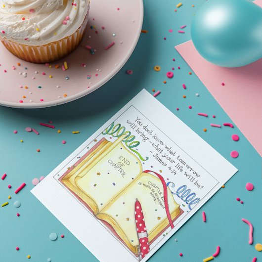 Neues Kapitel Geburtstagskarte Karte