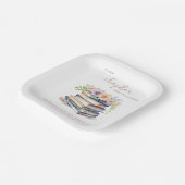 Neues Kapitel Geschichte Buch Gender Neutral Baby  Pappteller (Gewinkelt)