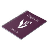 Neues Kapitel Journal Lilly Mai Geburtsblume Notizblock (Linke Seite)
