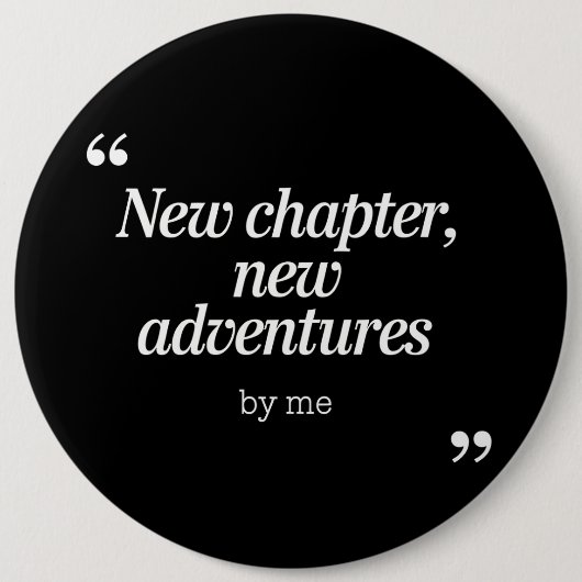 Neues Kapitel, Neues Adventures Design von mir Button (Vorderseite)