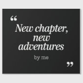 Neues Kapitel, Neues Adventures Design von mir Geschenkpapier (Flach)