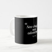 Neues Kapitel, Neues Adventures Design von mir Kaffeetasse (Vorderseite Links)