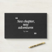 Neues Kapitel, Neues Adventures Design von mir Post-it Klebezettel (Auf Schreibtisch)