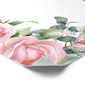 Neues Kapitel Rosa Blumenknechtendusche Begrüßung Poster (Ecke)