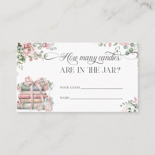 Neues Kapitel Rosa Blütenblume Wie viele Laken Begleitkarte (Vorderseite)