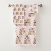 Neues Kapitel Rosa Bogen Streifen Badhandtuch Set (Insitu)