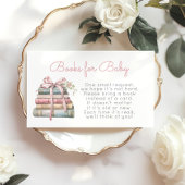 Neues Kapitel Rosa Bücher für Babytickets Begleitkarte