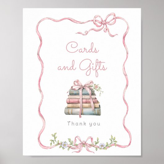 Neues Kapitel Rosa Bugkarten und Geschenke Poster (Vorne)