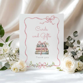 Neues Kapitel Rosa Bugkarten und Geschenke Poster